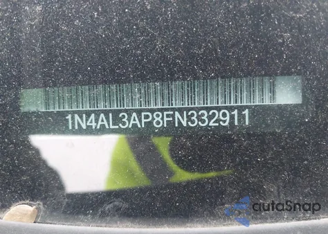 2015 Nissan Altima 2.5/2.5 S/2.5 Sl/2.5 Sv из США, поврежденный, VIN 1N4AL3AP8FN332911